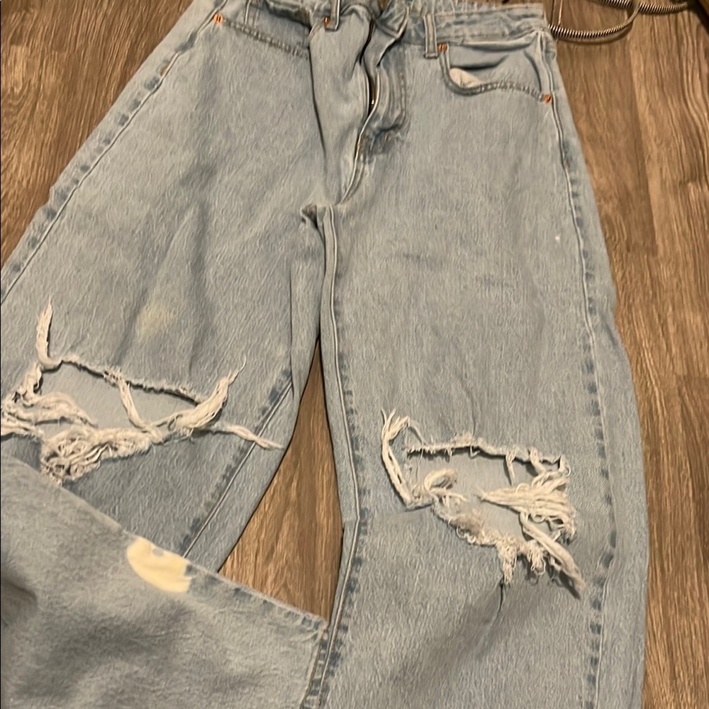 Wild Fable Blue Boyfriend Jeans Distressed